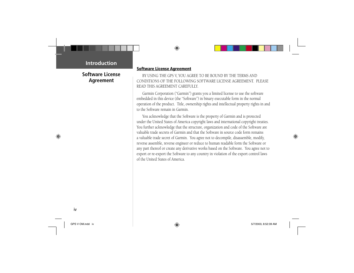 Garmin GPS V User Manual | Page 6 / 91