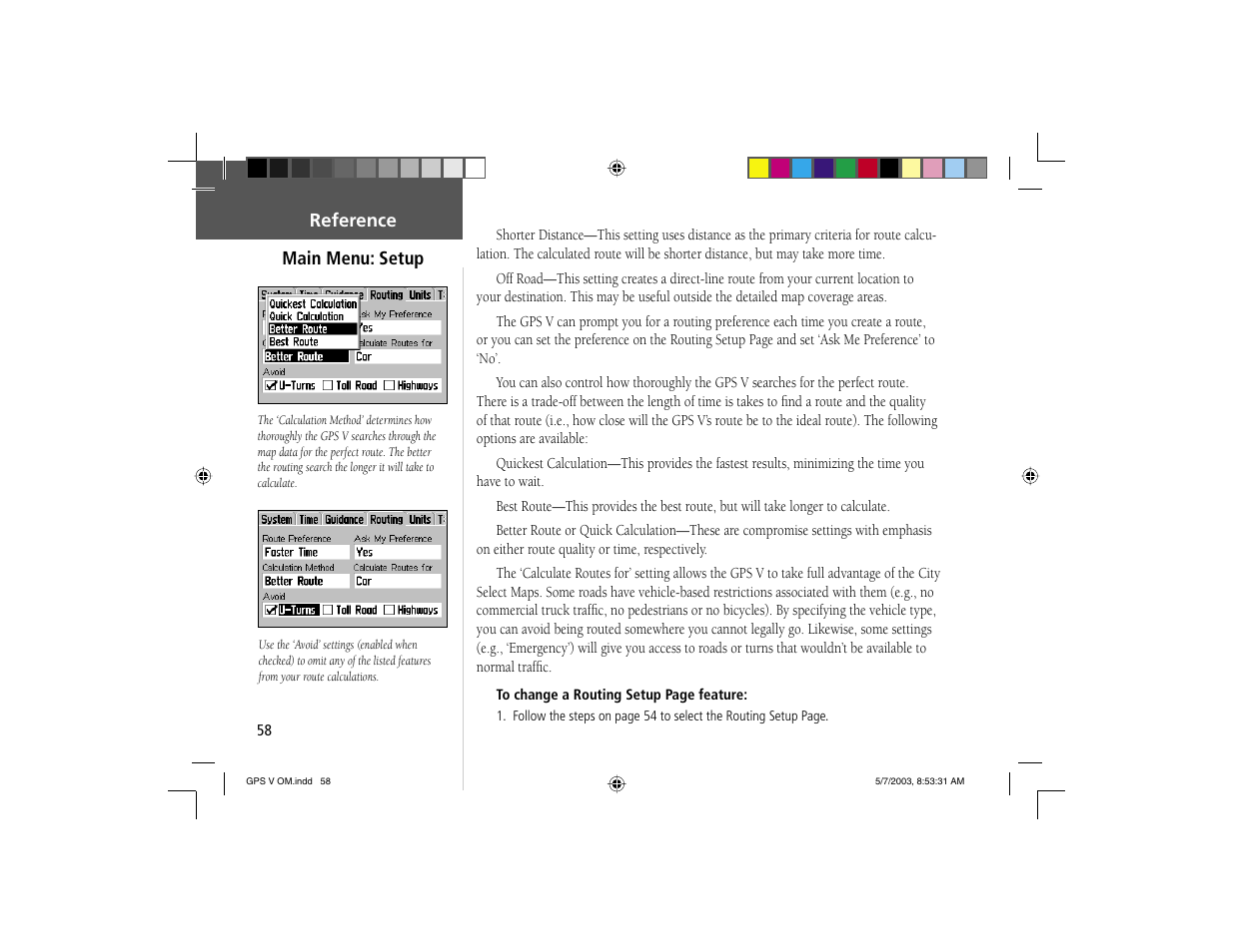 Garmin GPS V User Manual | Page 68 / 91