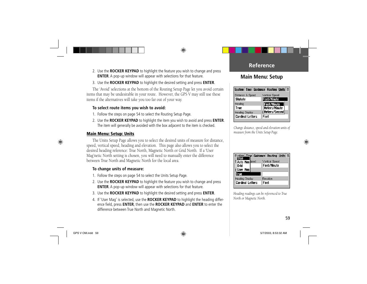 Garmin GPS V User Manual | Page 69 / 91