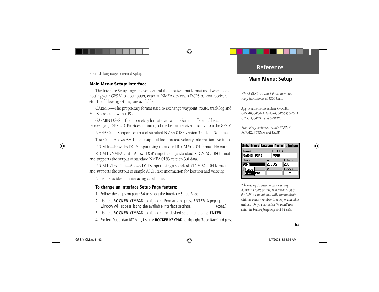 Garmin GPS V User Manual | Page 73 / 91