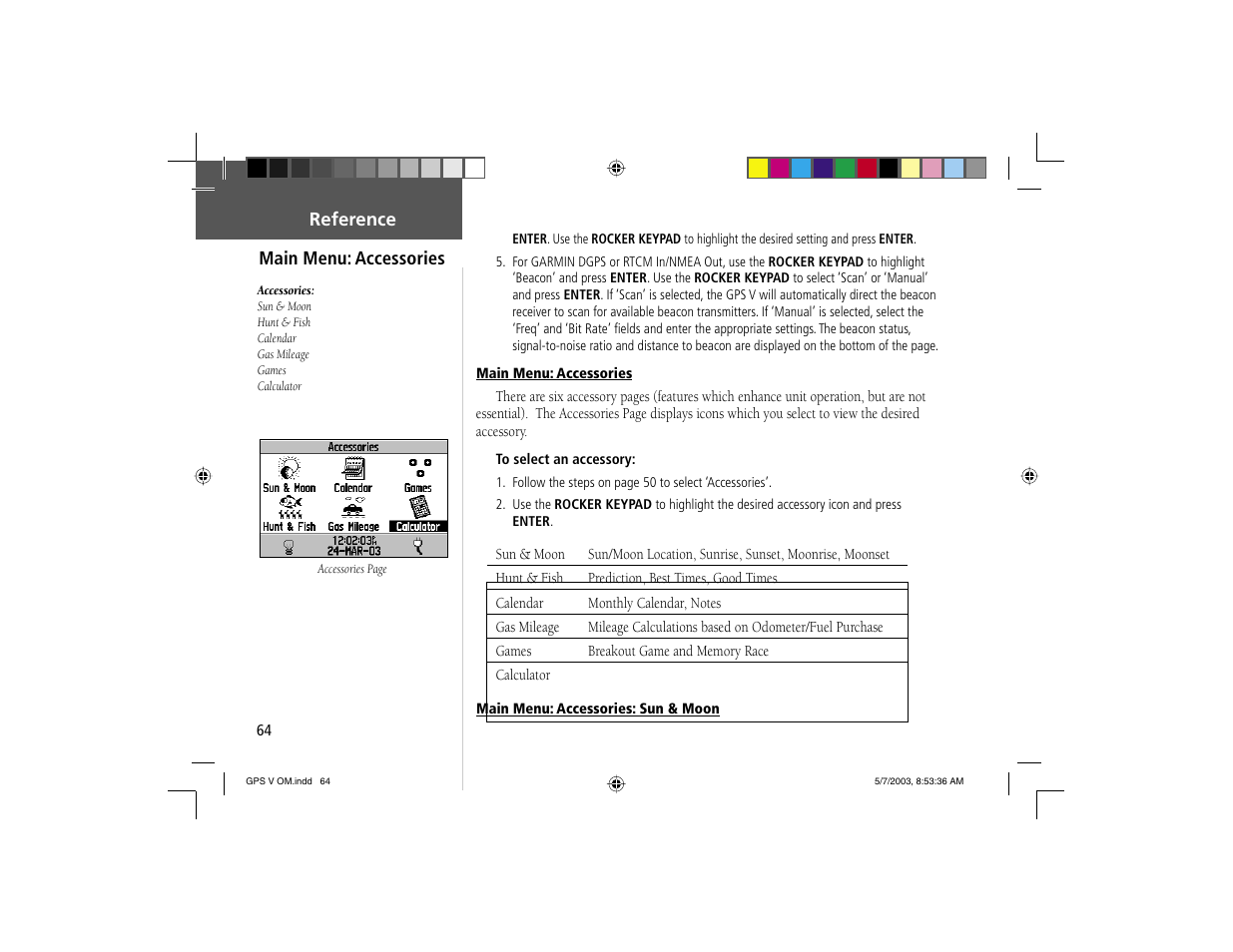 Garmin GPS V User Manual | Page 74 / 91