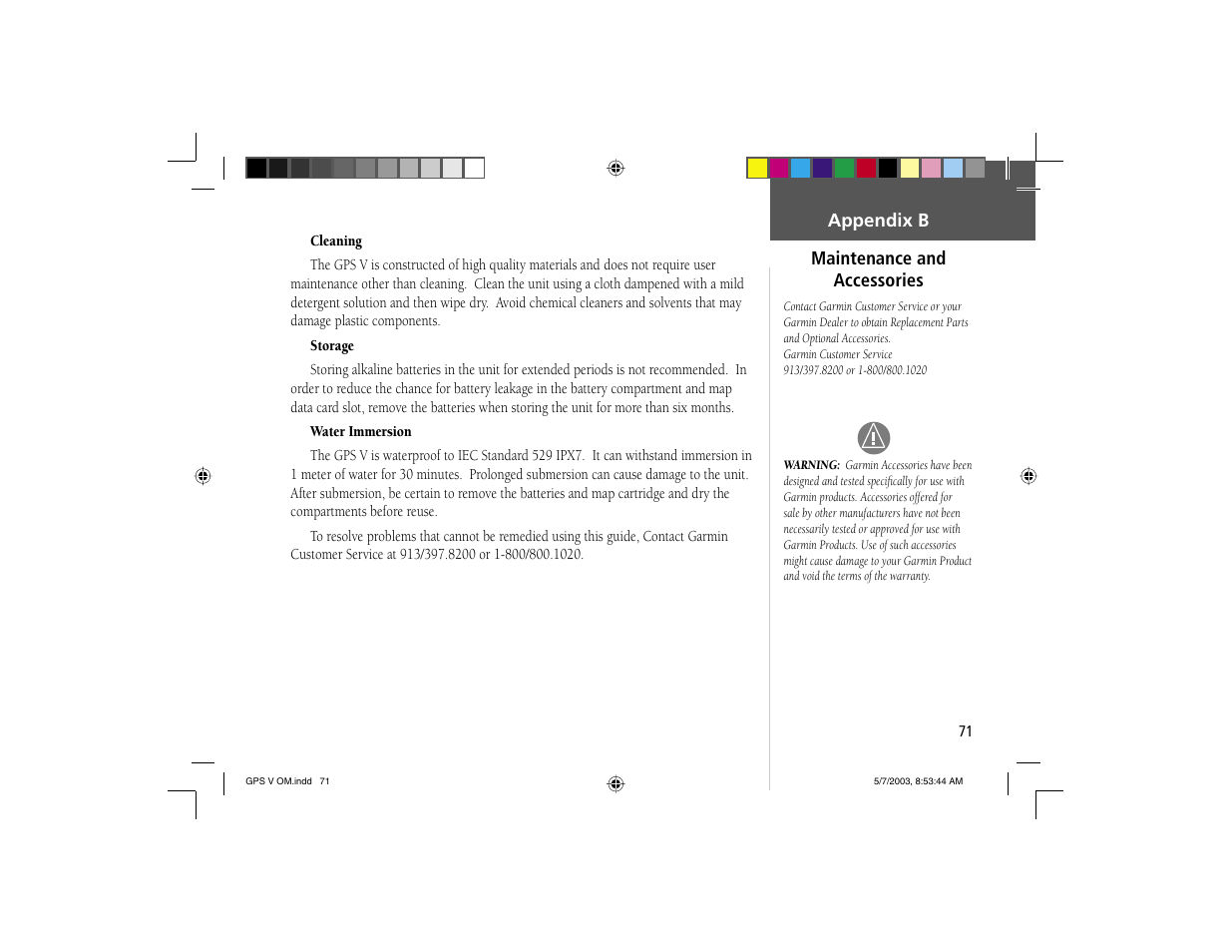 Garmin GPS V User Manual | Page 81 / 91