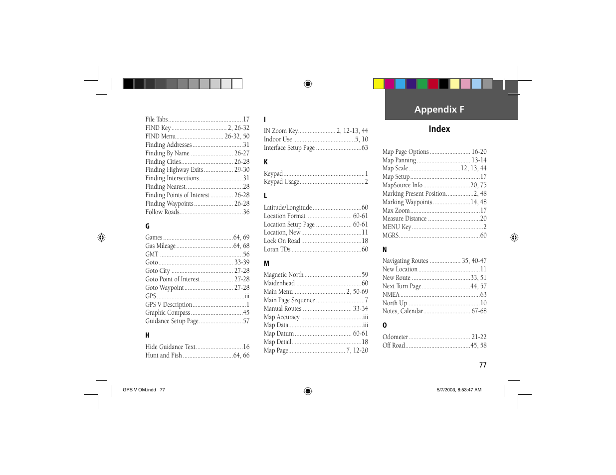 Garmin GPS V User Manual | Page 87 / 91