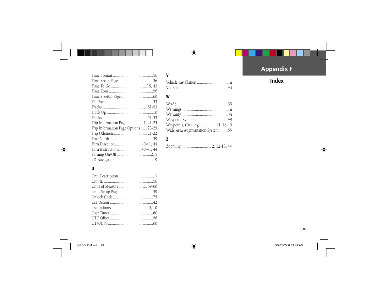 Garmin GPS V User Manual | Page 89 / 91