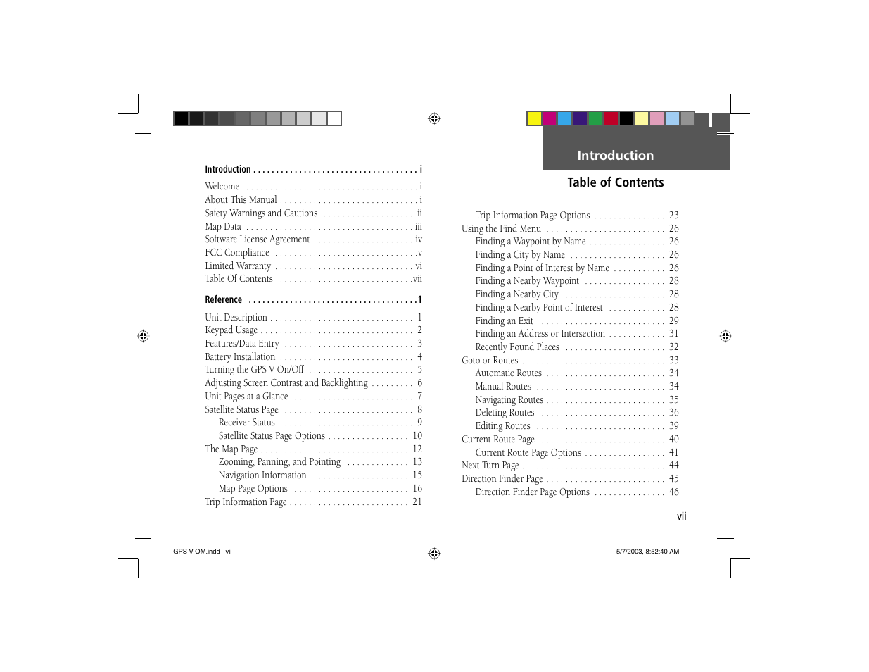 Garmin GPS V User Manual | Page 9 / 91