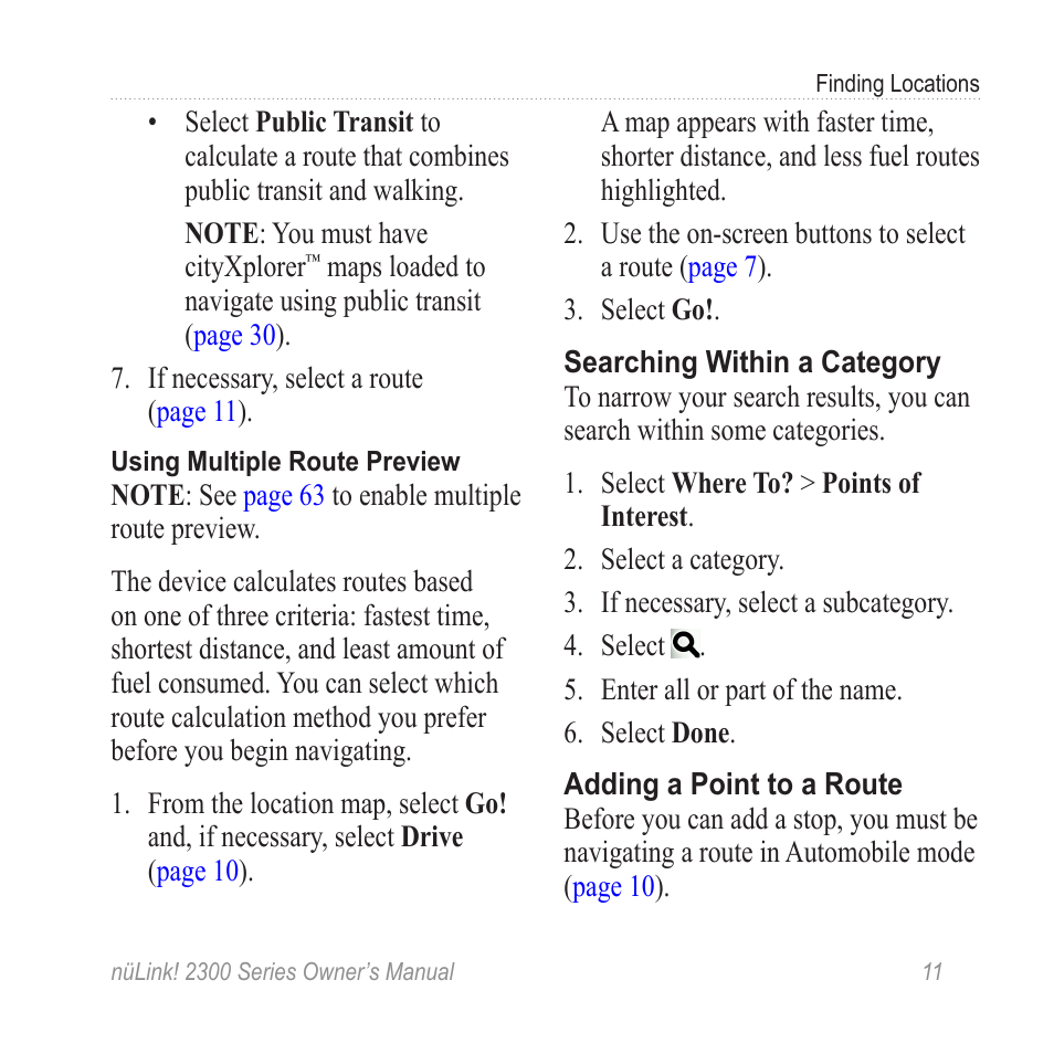 Garmin nuLink! 2390 User Manual | Page 17 / 86