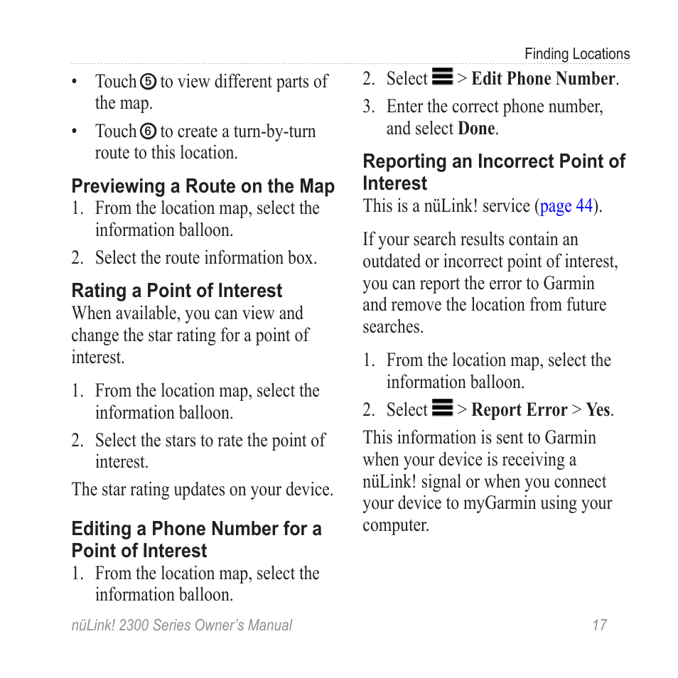 Garmin nuLink! 2390 User Manual | Page 23 / 86