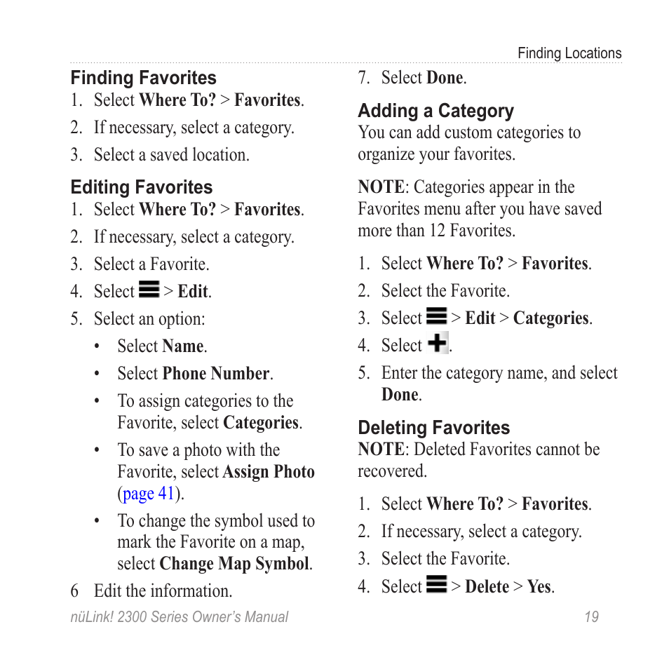 Garmin nuLink! 2390 User Manual | Page 25 / 86