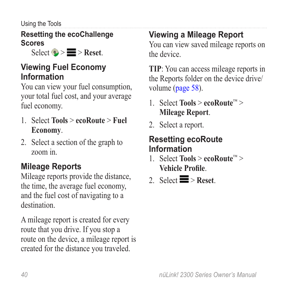 Garmin nuLink! 2390 User Manual | Page 46 / 86