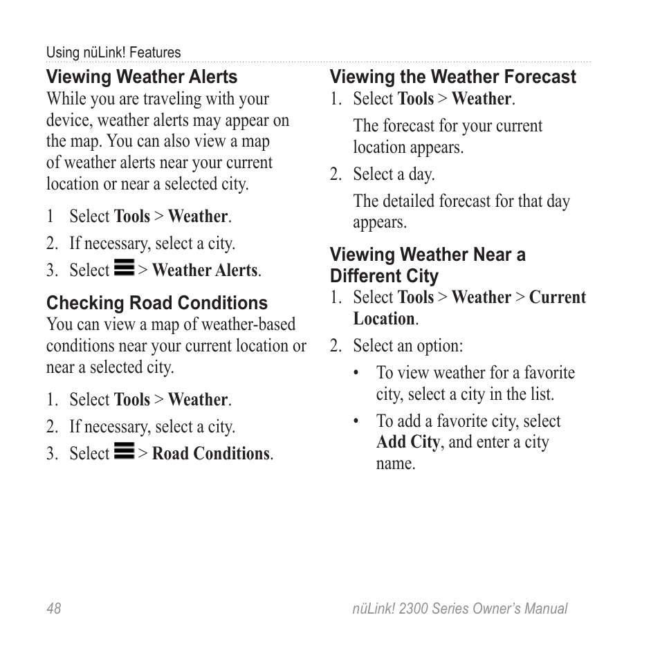 Garmin nuLink! 2390 User Manual | Page 54 / 86