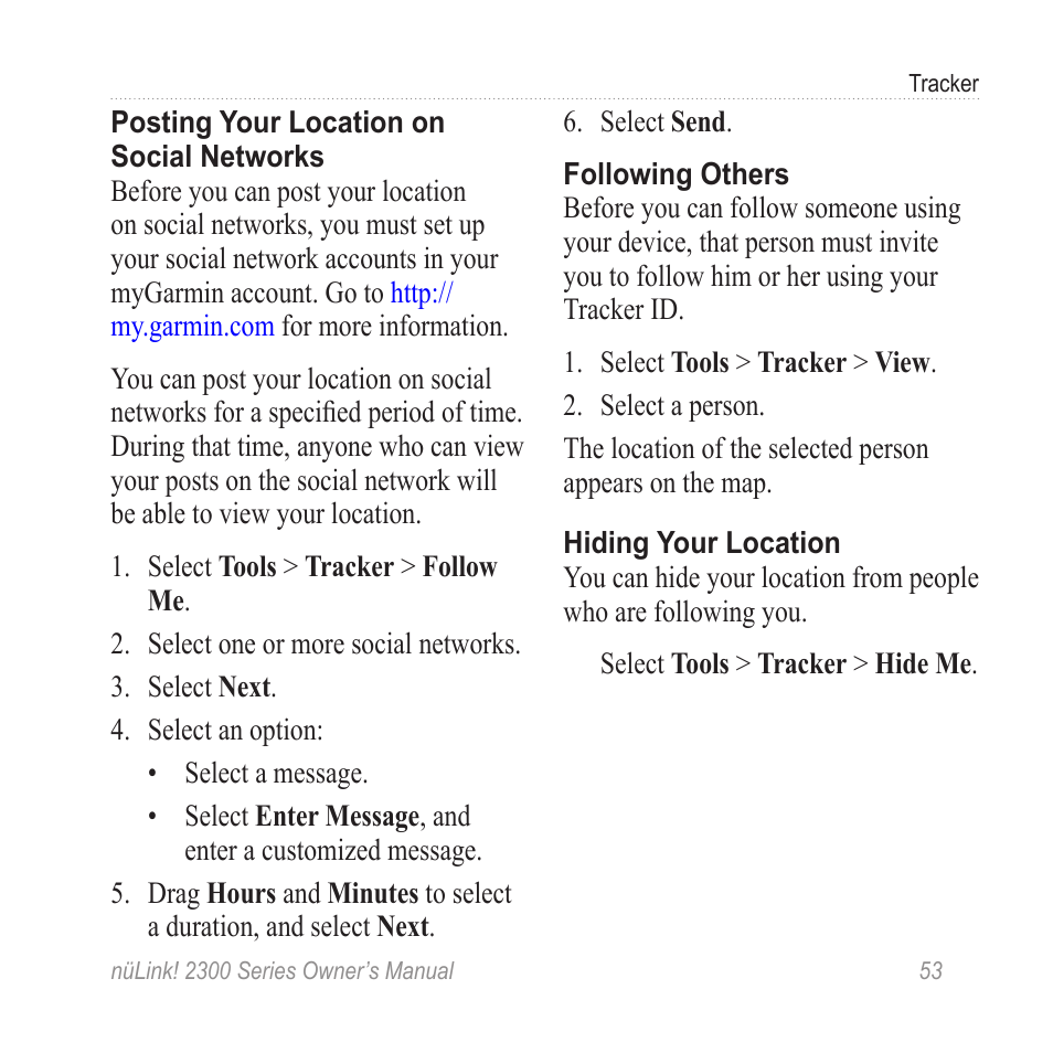 Garmin nuLink! 2390 User Manual | Page 59 / 86