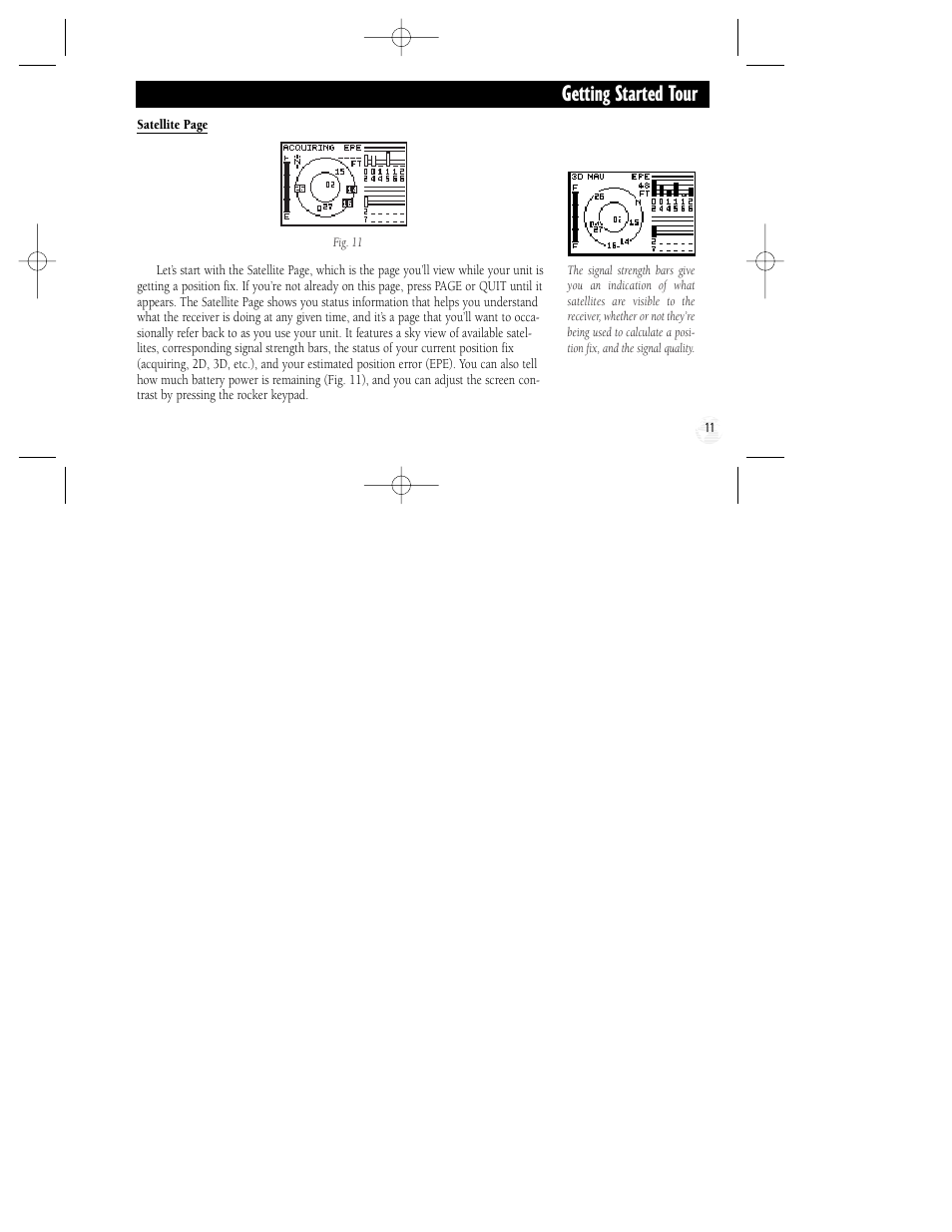 Getting started tour | Garmin GPS II Plus User Manual | Page 17 / 108