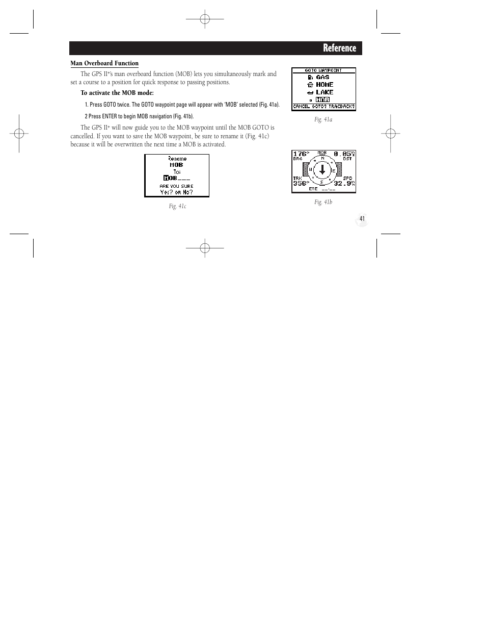 Reference | Garmin GPS II Plus User Manual | Page 47 / 108