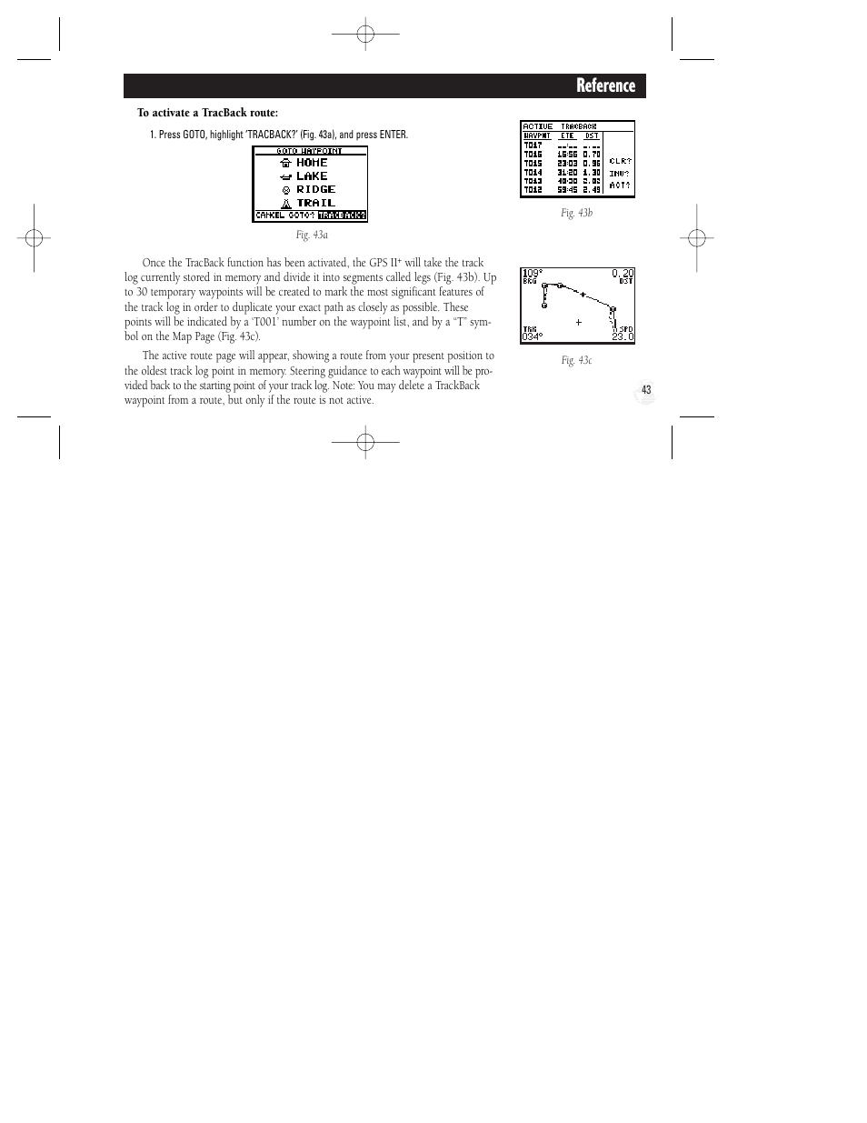 Reference | Garmin GPS II Plus User Manual | Page 49 / 108