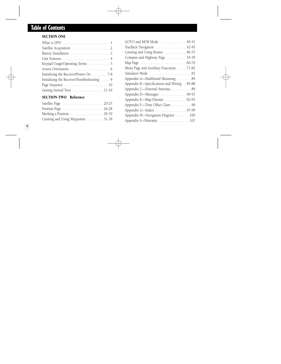 Garmin GPS II Plus User Manual | Page 6 / 108