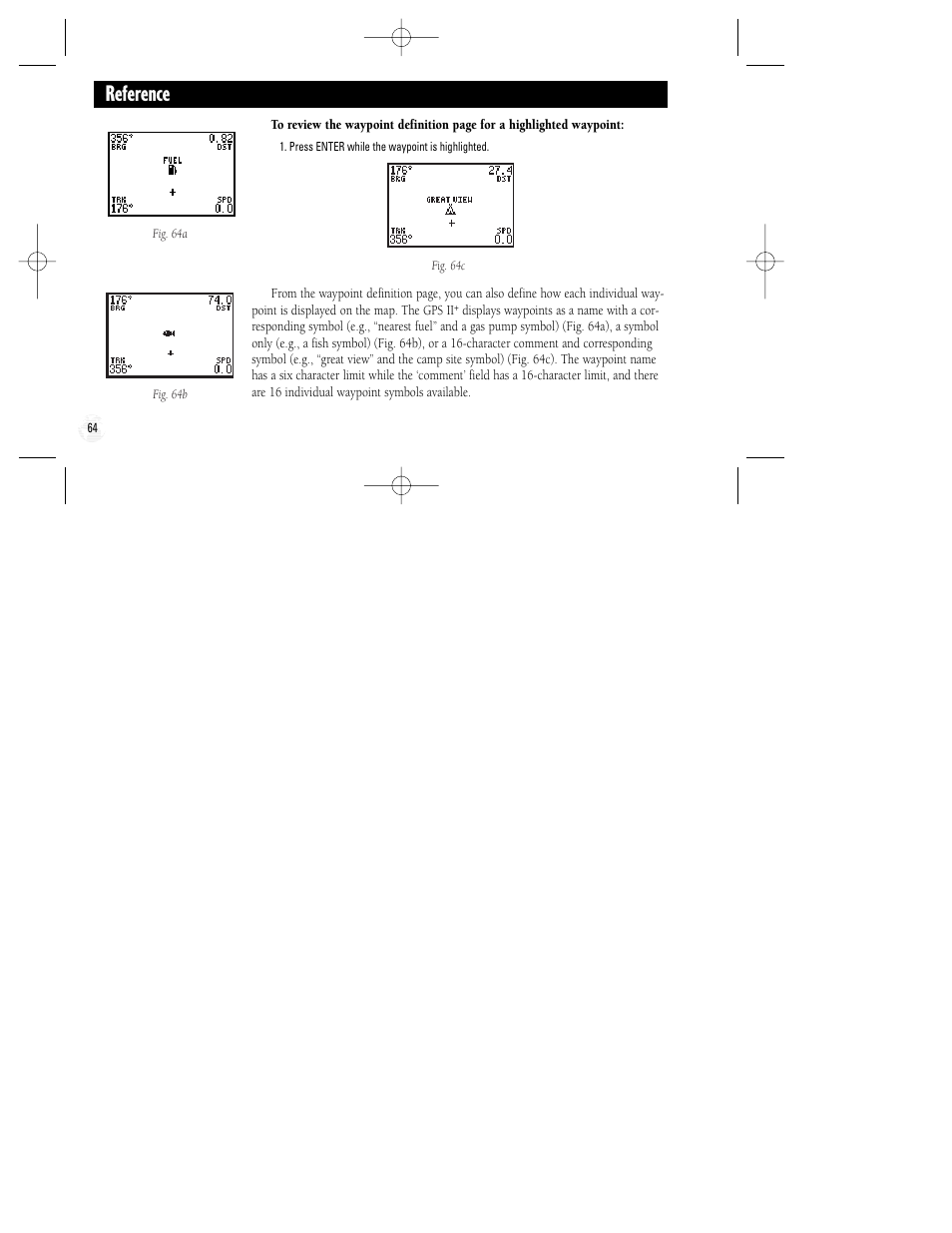 Reference | Garmin GPS II Plus User Manual | Page 70 / 108