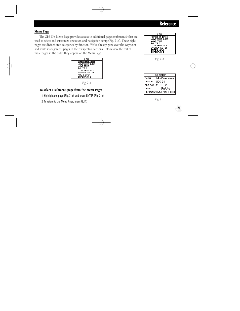 Reference | Garmin GPS II Plus User Manual | Page 77 / 108