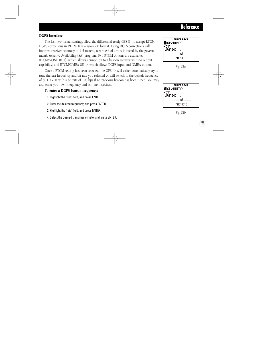 Reference | Garmin GPS II Plus User Manual | Page 87 / 108