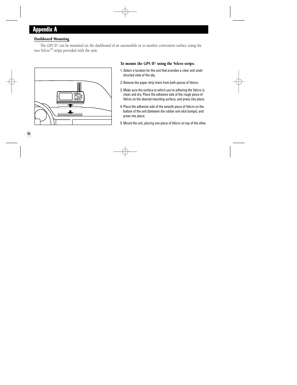 Appendix a | Garmin GPS II Plus User Manual | Page 90 / 108