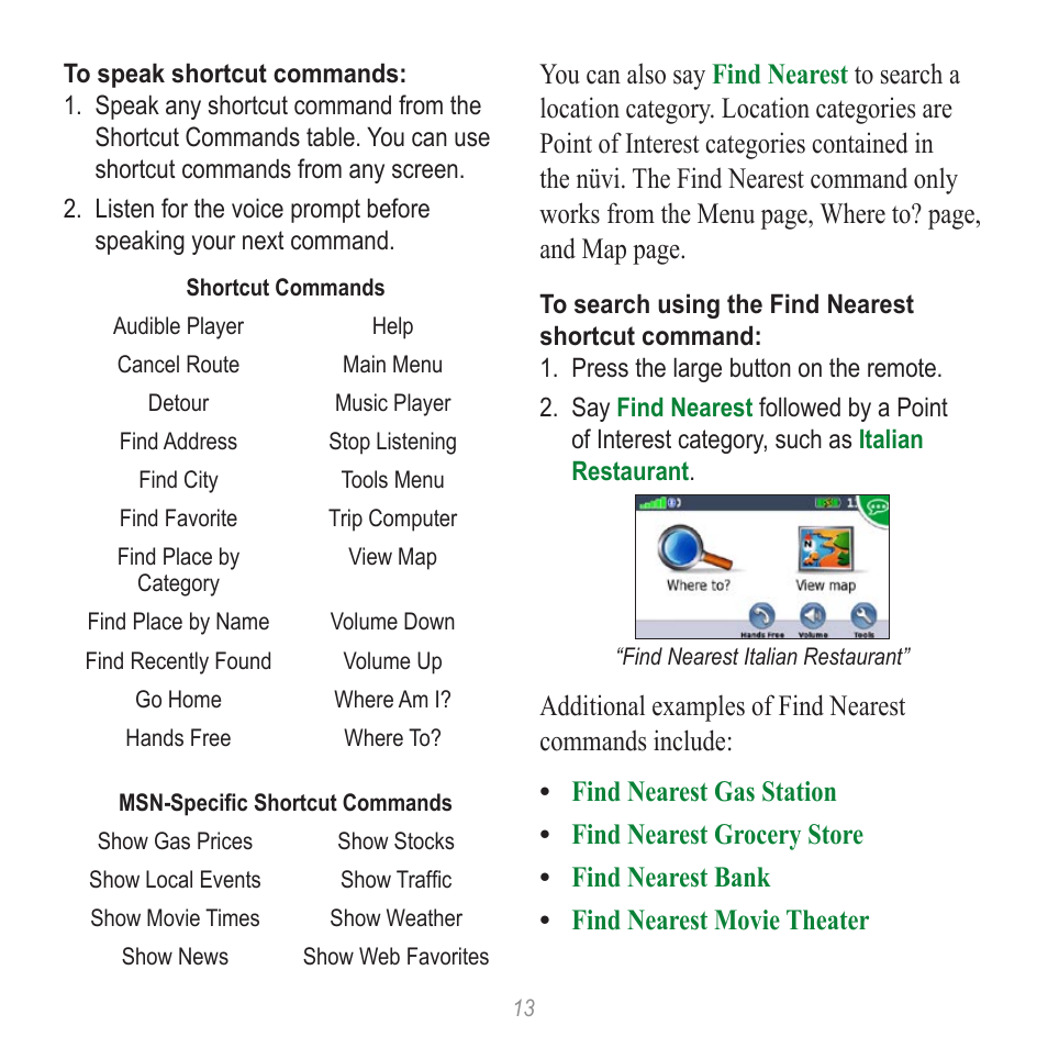 Garmin nuvi 885T User Manual | Page 13 / 16