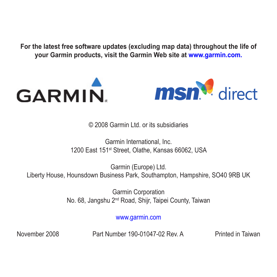 Garmin nuvi 885T User Manual | Page 16 / 16