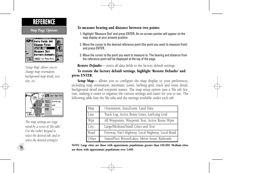 Reference | Garmin GPS III User Manual | Page 44 / 100
