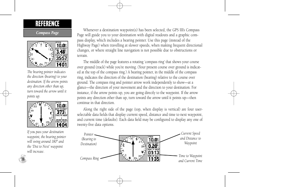 Reference | Garmin GPS III User Manual | Page 46 / 100