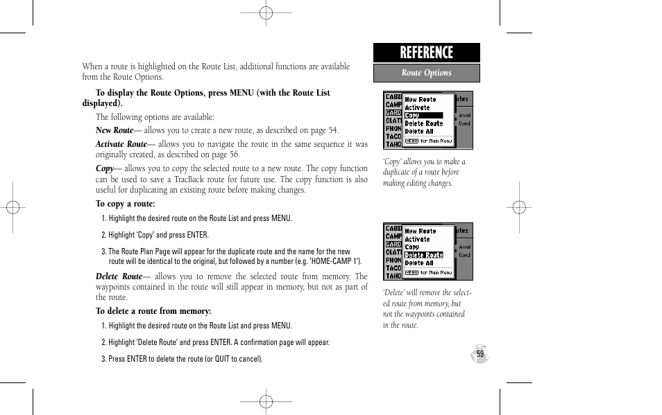 Reference | Garmin GPS III User Manual | Page 67 / 100