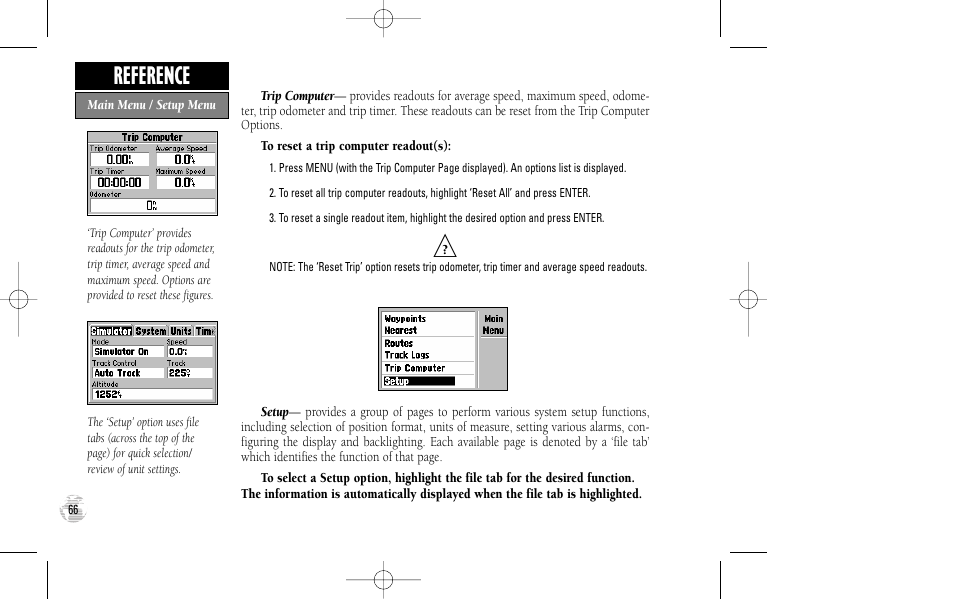 Reference | Garmin GPS III User Manual | Page 74 / 100