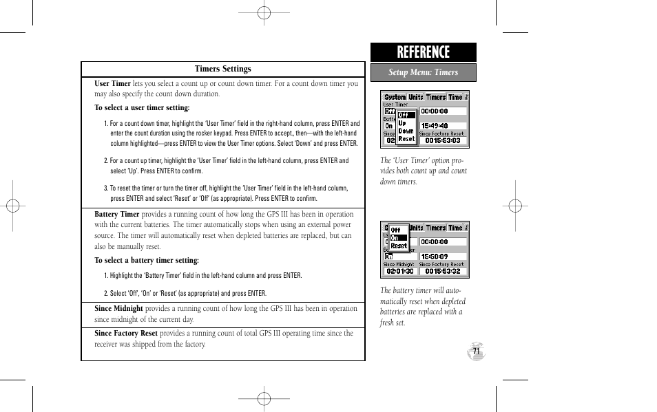 Reference | Garmin GPS III User Manual | Page 79 / 100