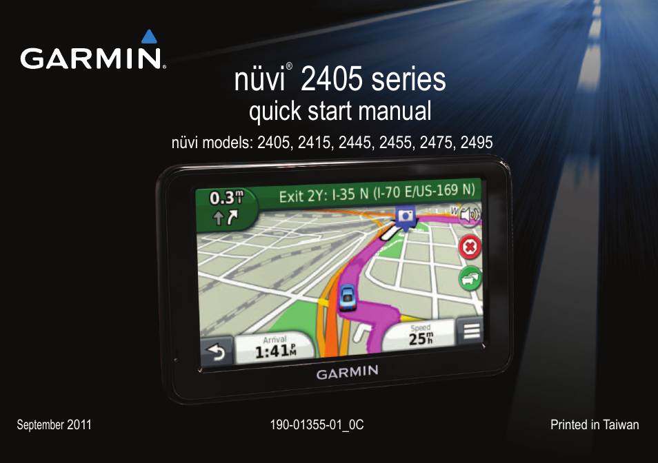 Garmin nuvi 2595LT User Manual | 8 pages