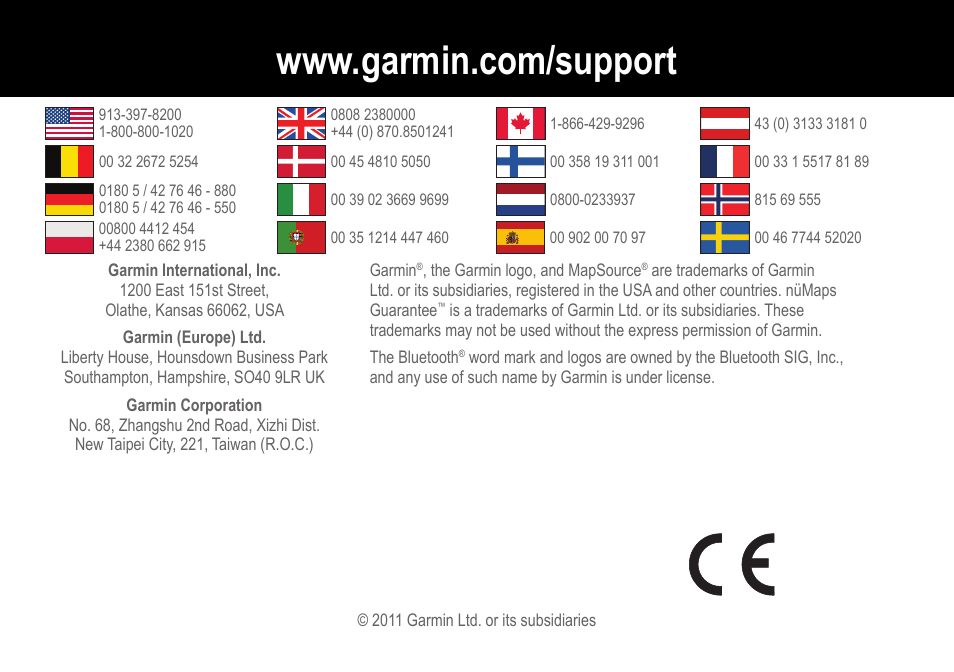 Garmin nuvi 2595LT User Manual | Page 8 / 8