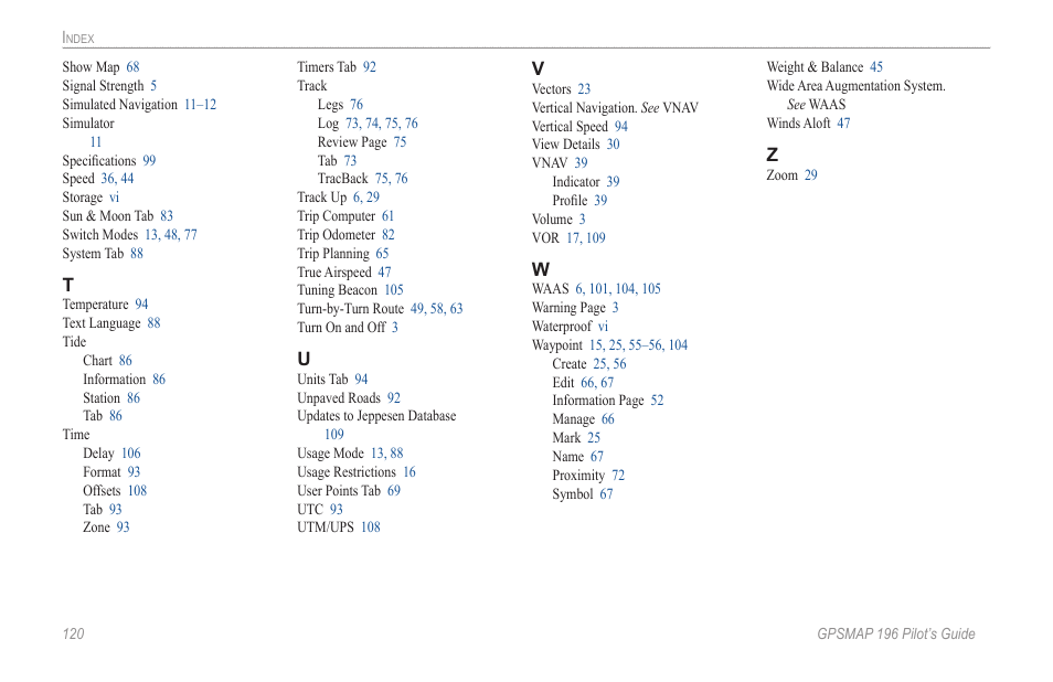 Garmin GPSMAP 196 User Manual | Page 128 / 132