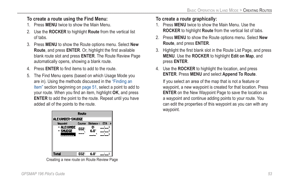 Garmin GPSMAP 196 User Manual | Page 61 / 132