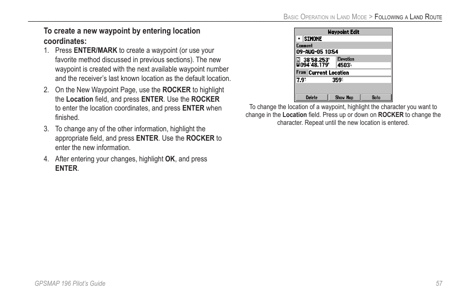 Garmin GPSMAP 196 User Manual | Page 65 / 132