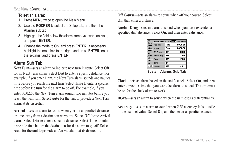 Garmin GPSMAP 196 User Manual | Page 98 / 132