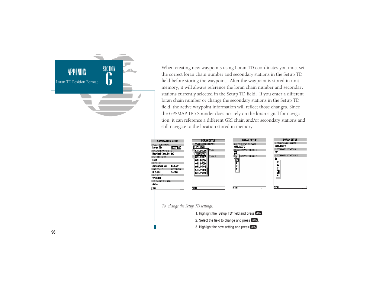 Appendix | Garmin GPSMAP 185 Sounder User Manual | Page 106 / 110