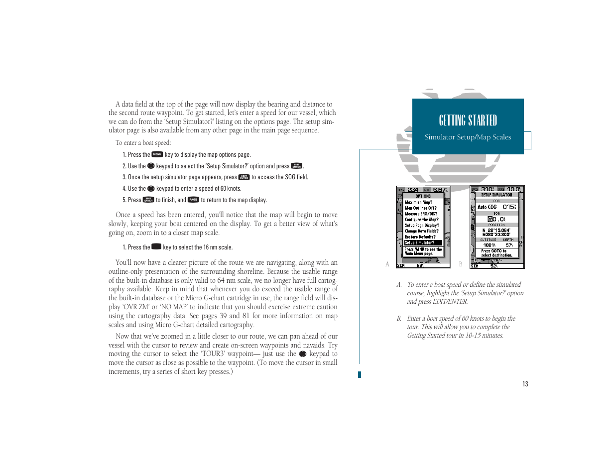 Getting started | Garmin GPSMAP 185 Sounder User Manual | Page 23 / 110