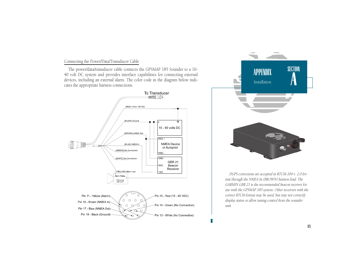 Appendix | Garmin GPSMAP 185 Sounder User Manual | Page 95 / 110