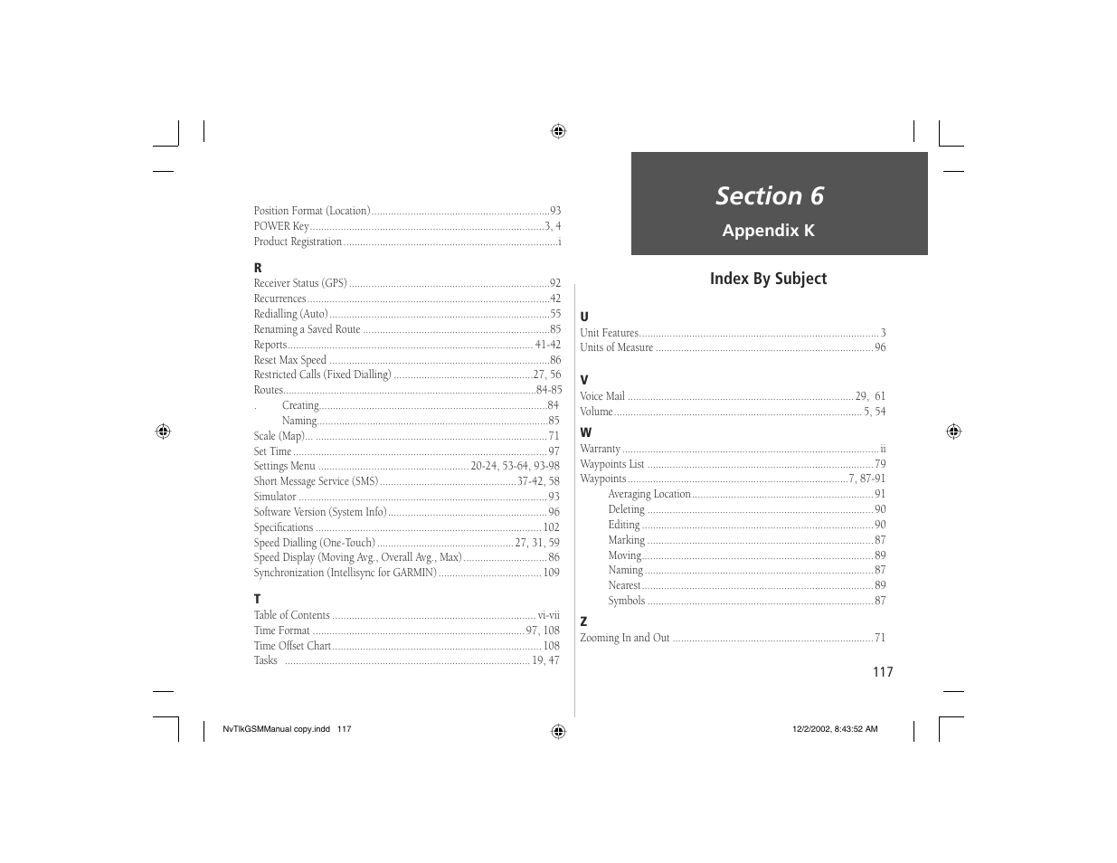 Garmin NavTalk GSM User Manual | Page 127 / 130