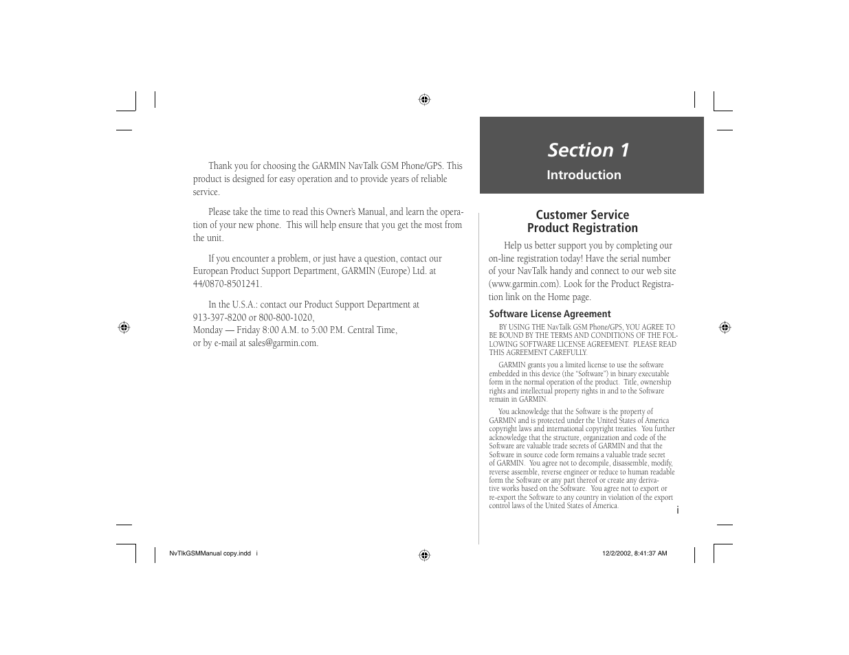 Garmin NavTalk GSM User Manual | Page 3 / 130