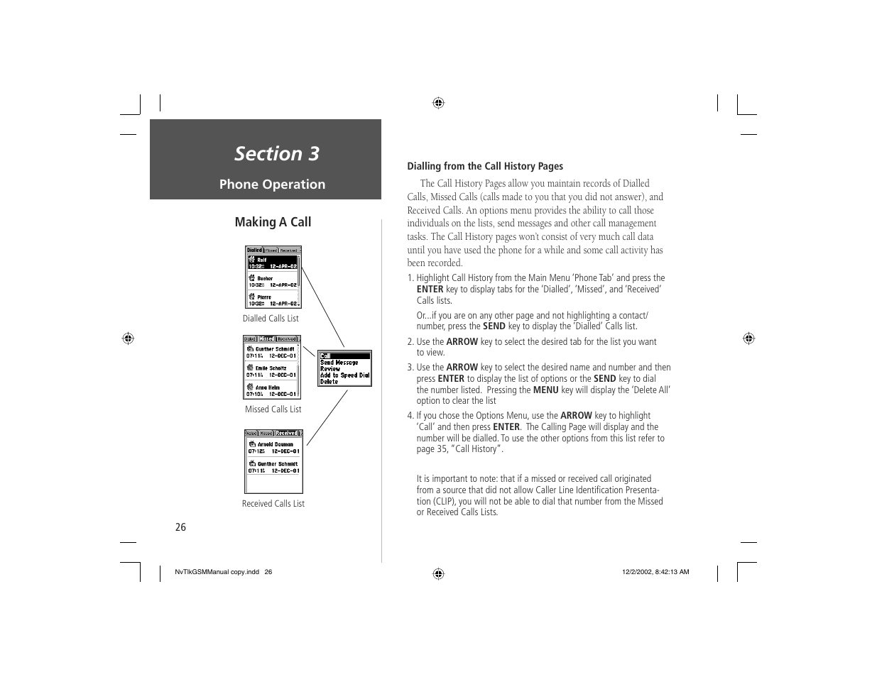 Garmin NavTalk GSM User Manual | Page 36 / 130