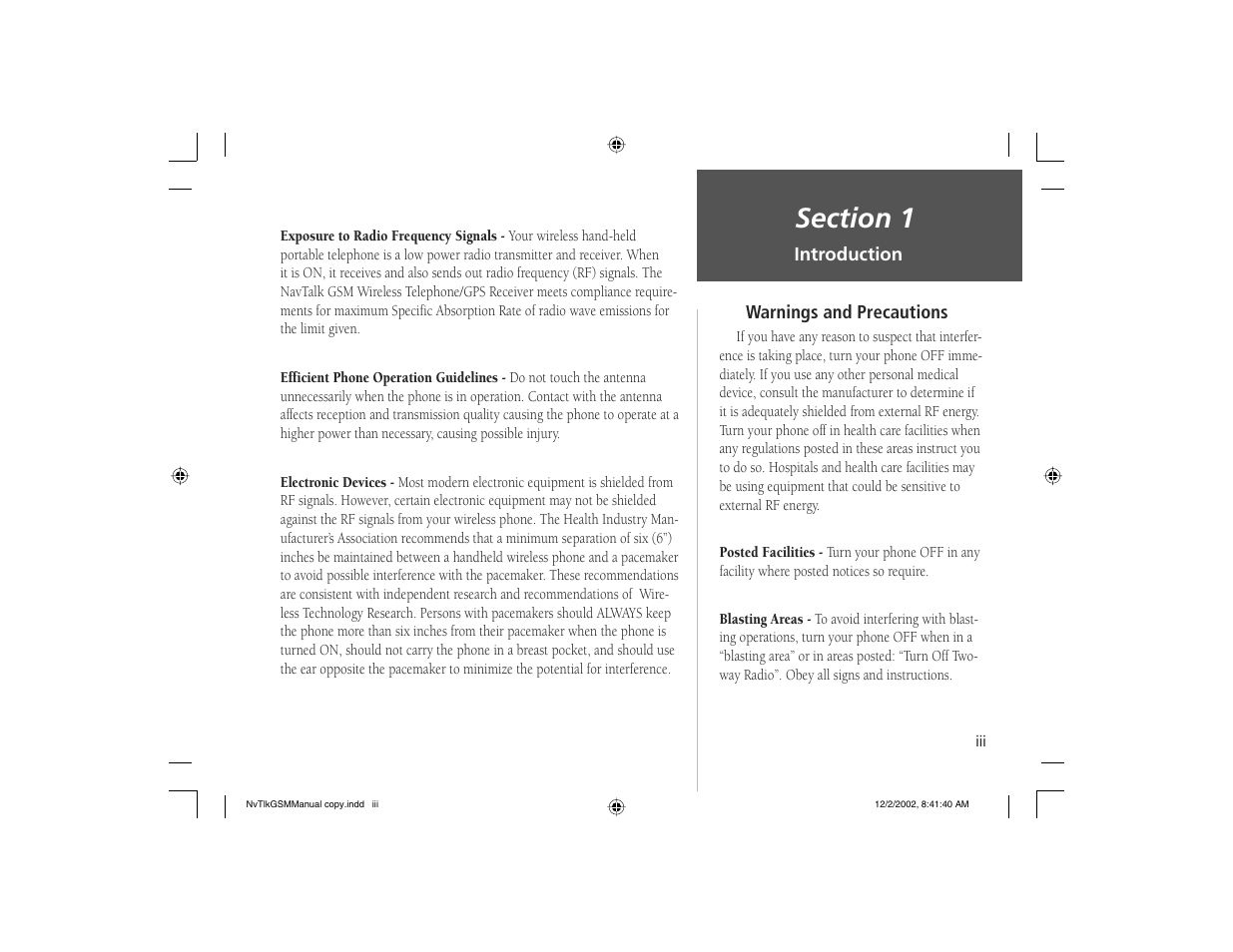 Garmin NavTalk GSM User Manual | Page 5 / 130