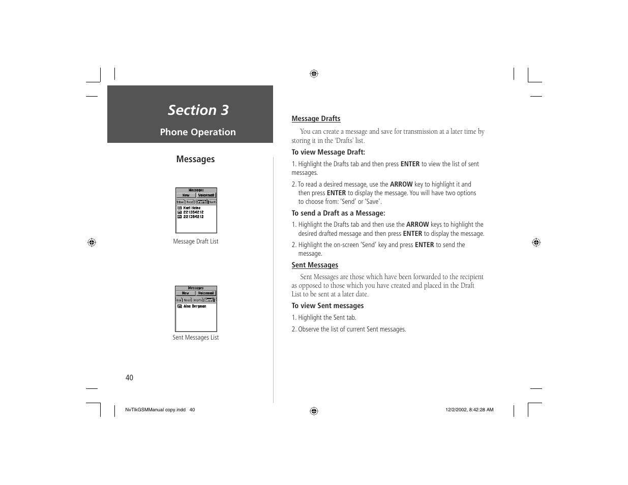 Garmin NavTalk GSM User Manual | Page 50 / 130