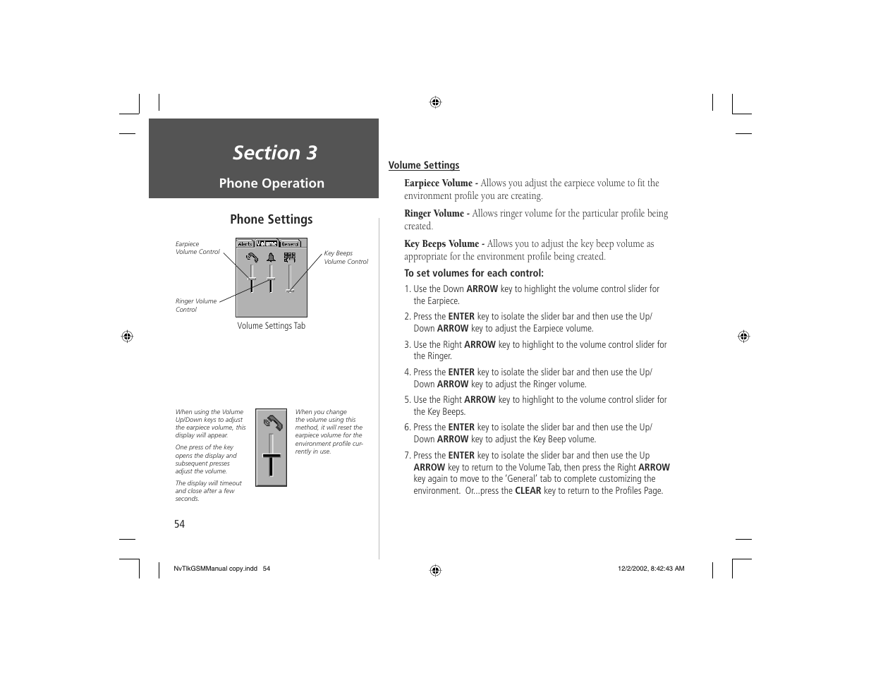 Phone settings phone operation | Garmin NavTalk GSM User Manual | Page 64 / 130