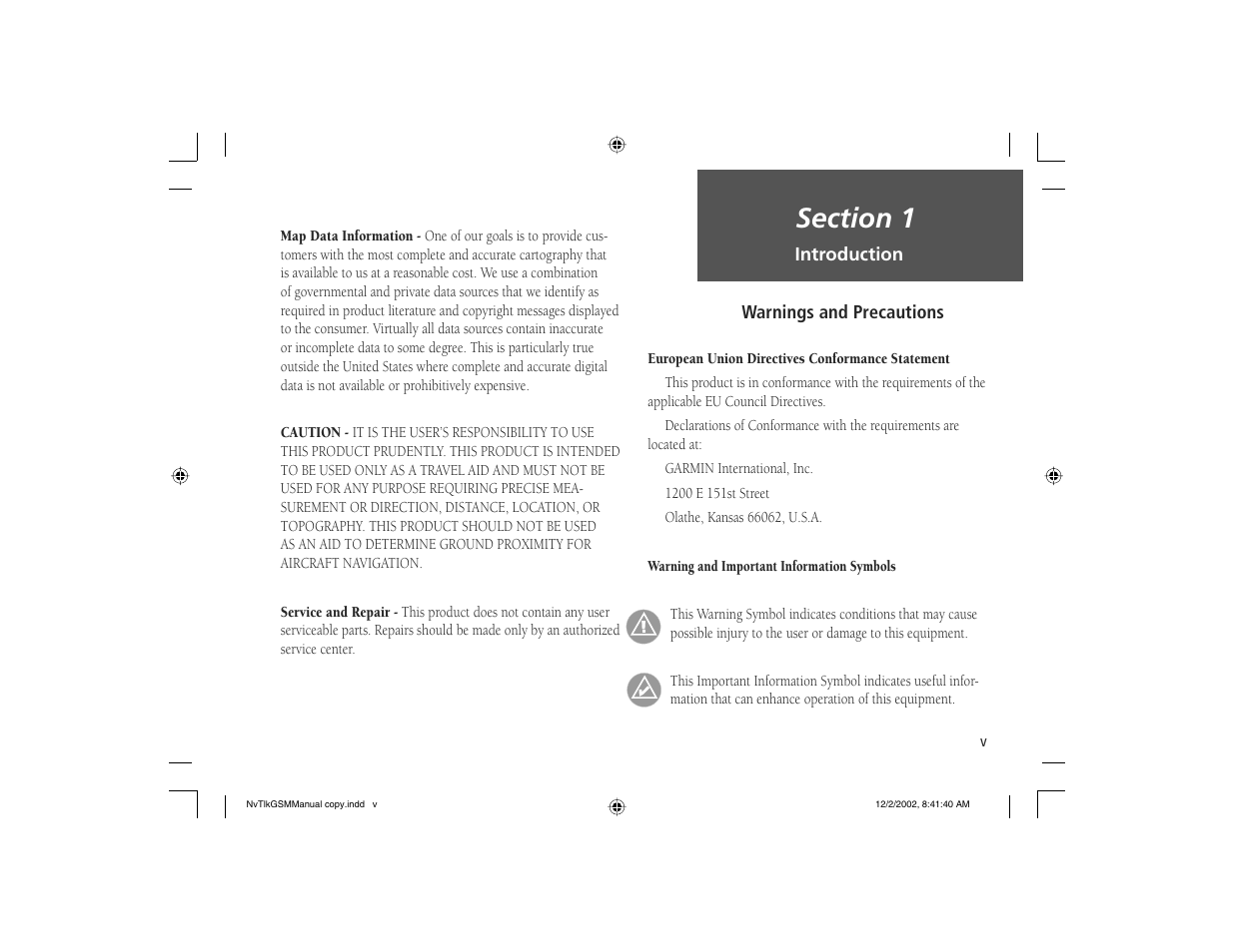 Garmin NavTalk GSM User Manual | Page 7 / 130