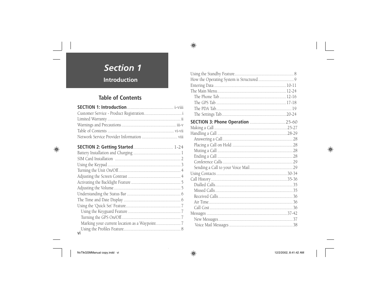 Garmin NavTalk GSM User Manual | Page 8 / 130