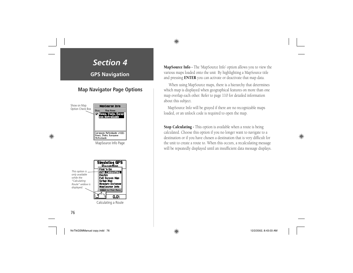 Garmin NavTalk GSM User Manual | Page 86 / 130