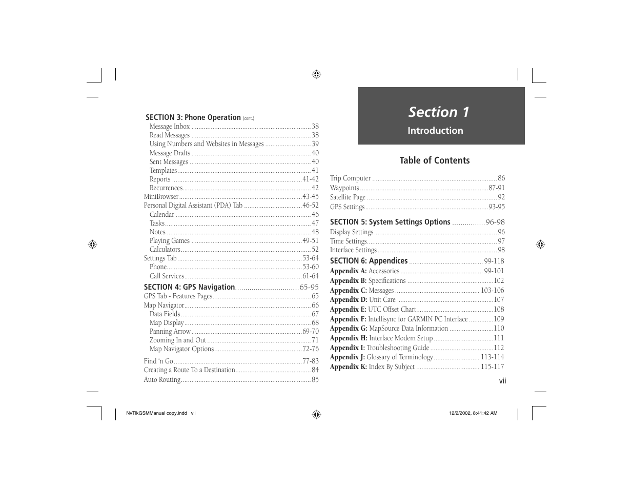 Garmin NavTalk GSM User Manual | Page 9 / 130