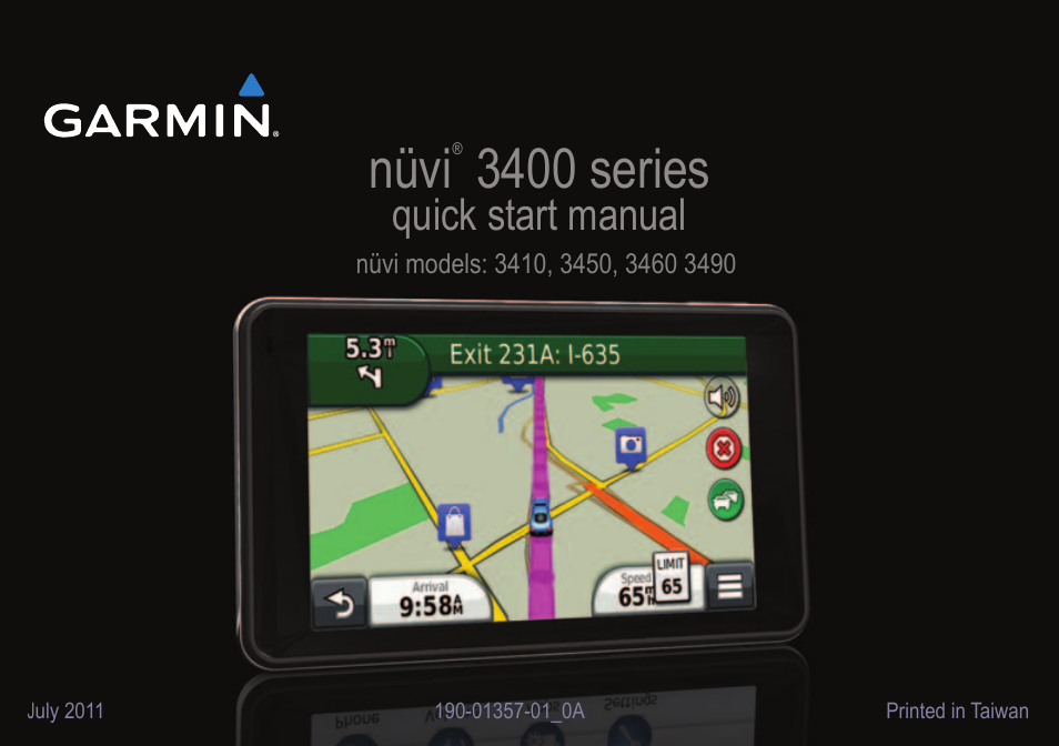 Garmin nuvi 3490LT User Manual | 8 pages